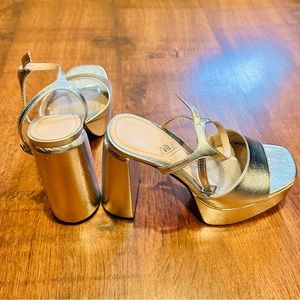 ZARA Platform High Heel Sandals